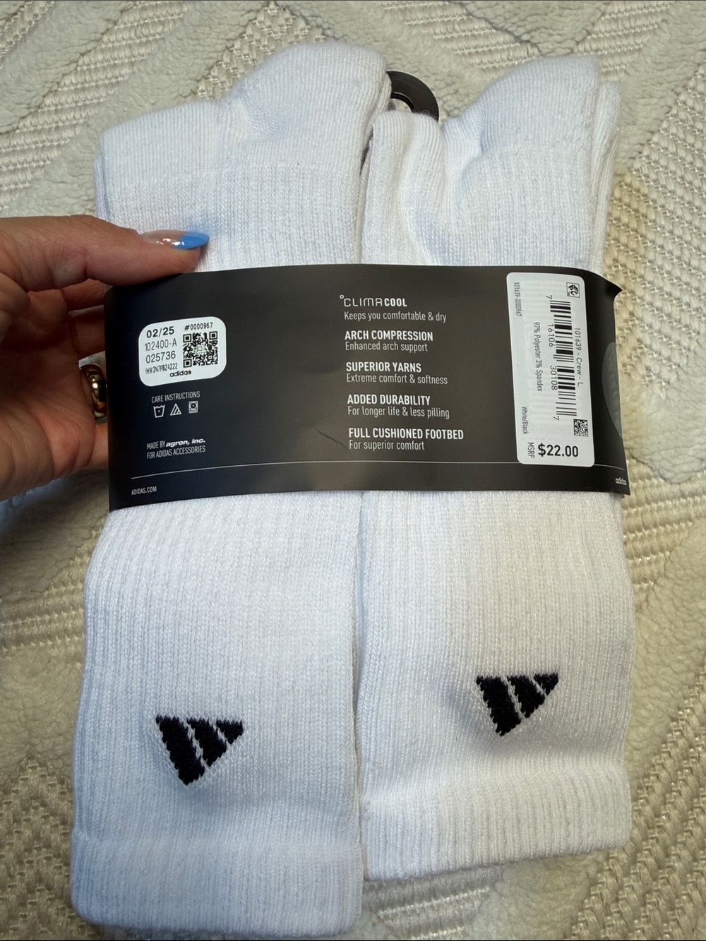 ADIDAS CREW SOCKS - Picture 3 of 3